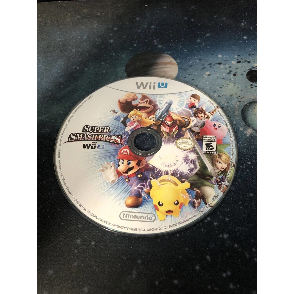 Super Smash Bros. for Wii U Nintendo Tested Great! Disc Only